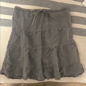 Gray Tiered Skirt